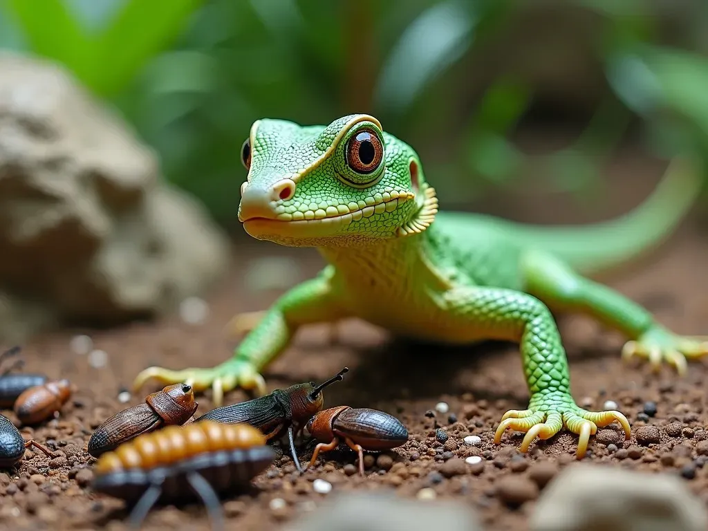 カナヘビの餌