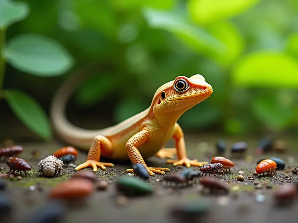 カナヘビ餌