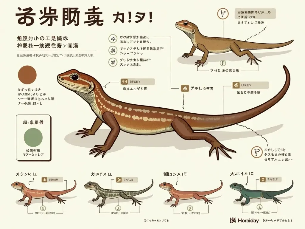 カナヘビ 性別判別表